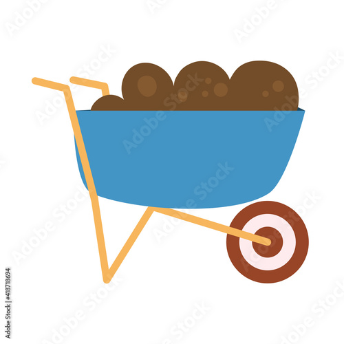 wheelbarrow with land