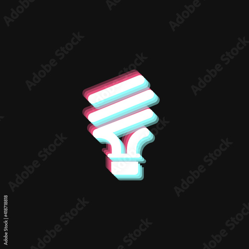 Fluorescent - 3D Effect