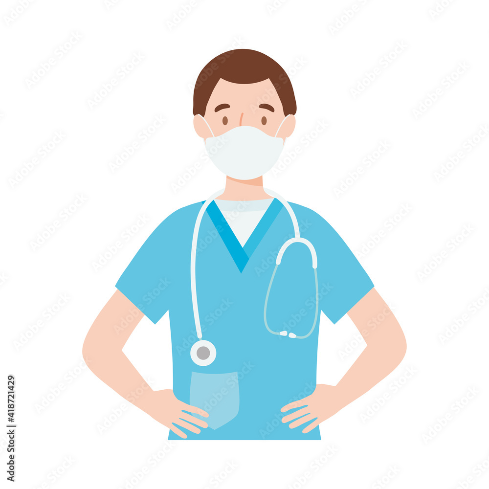 Fototapeta premium doctor with stethoscope