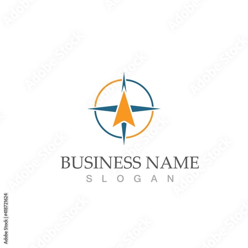 compass icon vector illustration template