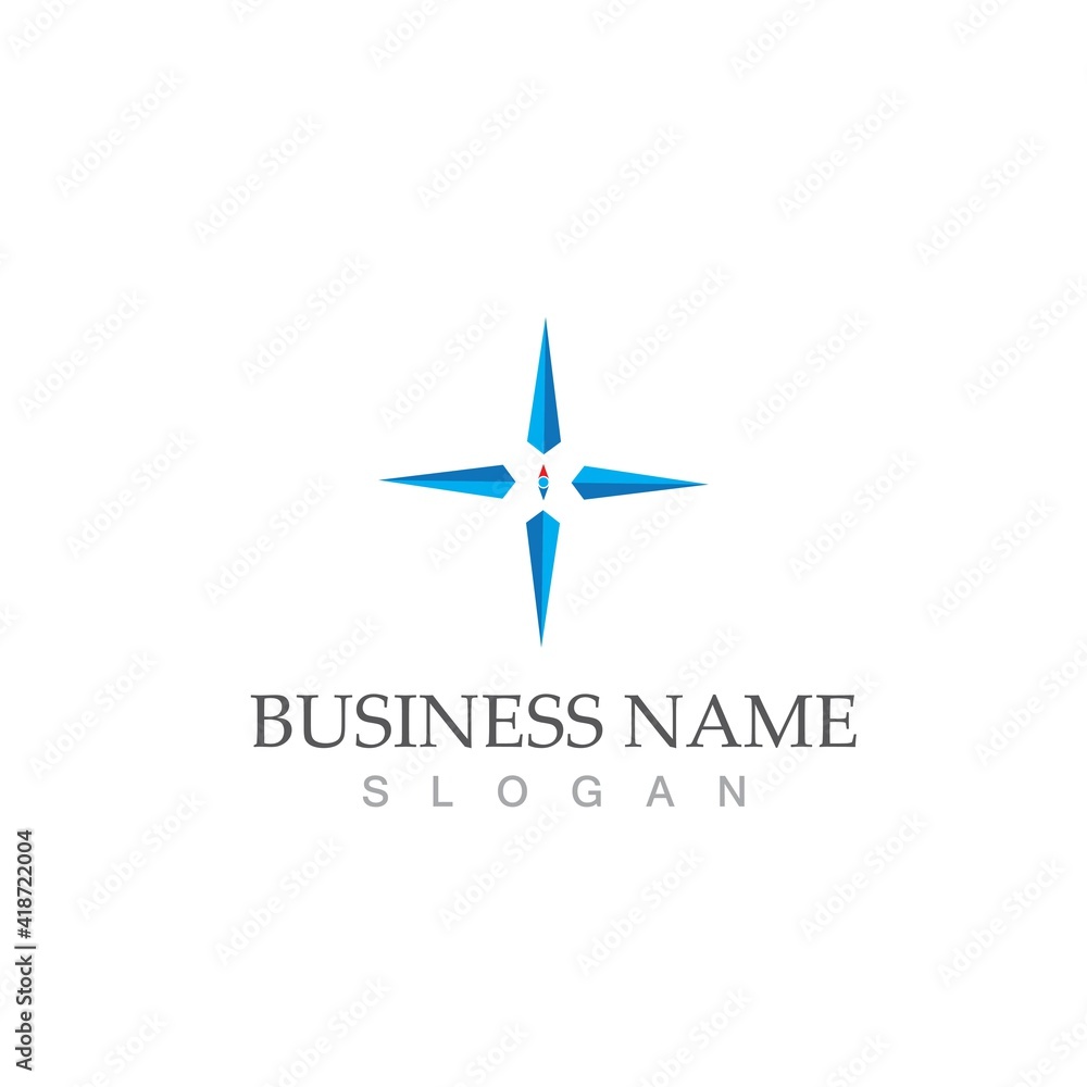 compass icon vector illustration template compass icon vector illustration template