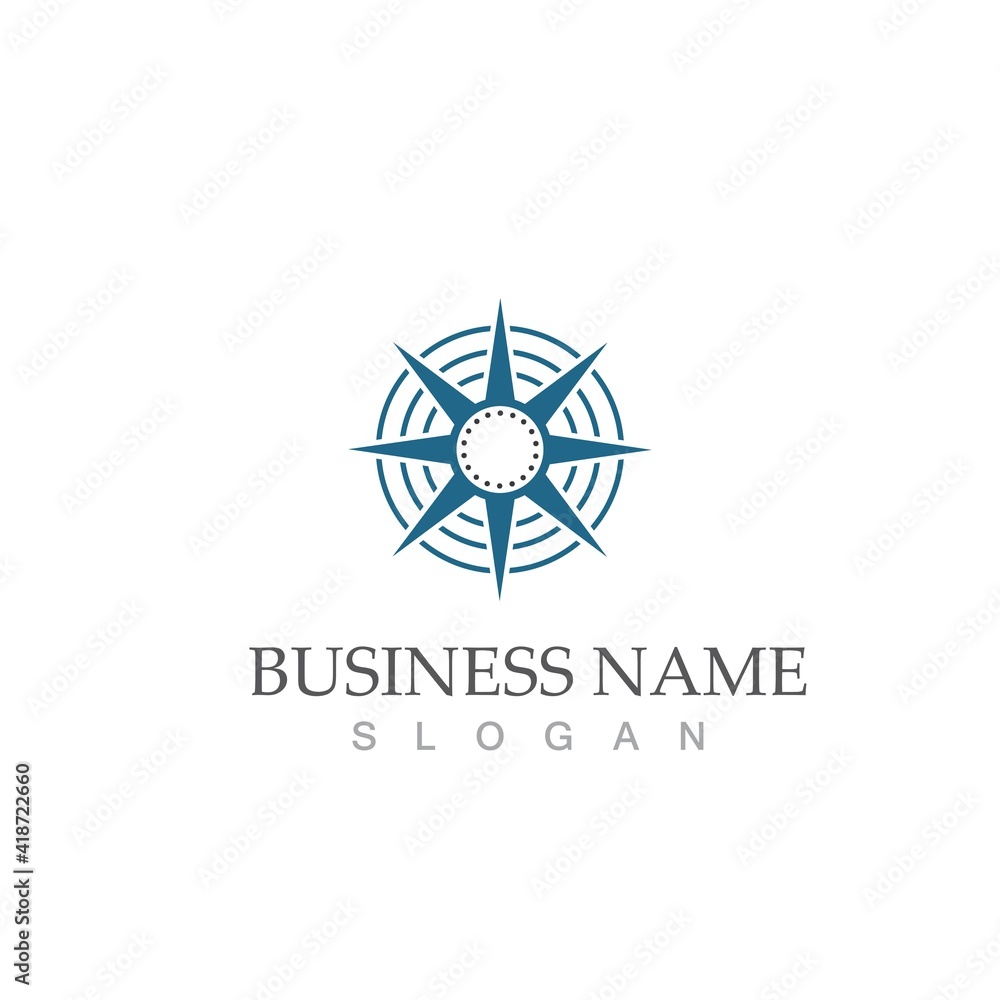 compass icon vector illustration template compass icon vector illustration template