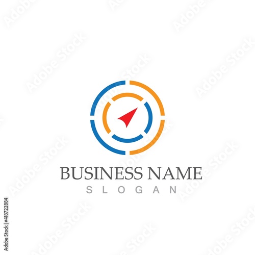 compass icon vector illustration template Free Download compass icon vector illustration template - GFXLoad