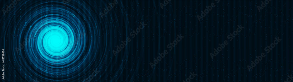 Panorama Digital Spiral Background,Hi-tech Digital and sound wave Concept design,Free Space For text in put,Vector illustration. Panorama Digital Spiral Background,Hi-tech Digital and sound wave Concept design,Free Space For text in put,Vector illustration.