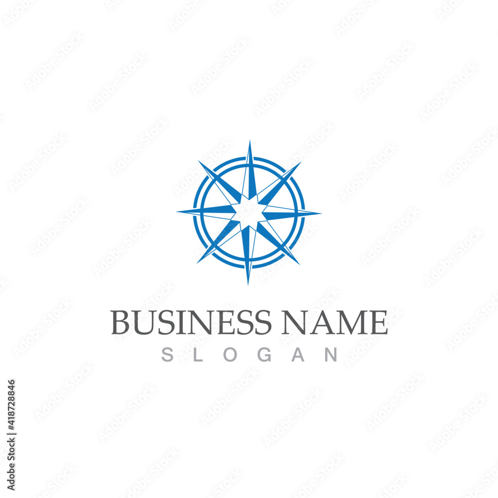 compass icon vector illustration template compass icon vector illustration template