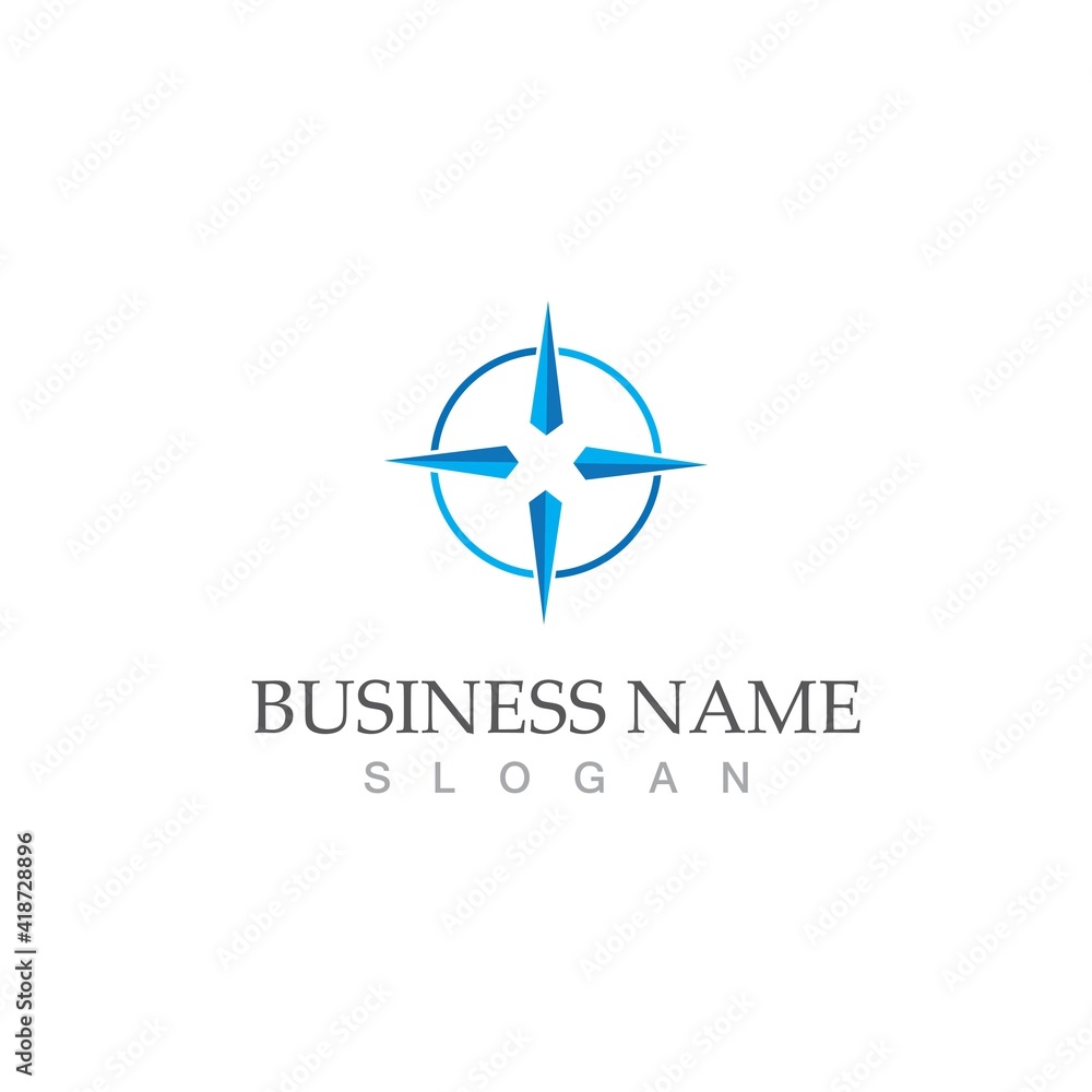 compass icon vector illustration template compass icon vector illustration template