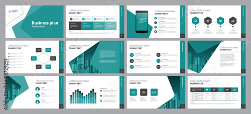 template presentation design and page layout design for brochure ,book , magazine, annual report and company profile , with info graphic elements design