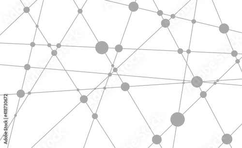 Molecule and communication background. Vector illustration of connected lines with dots. Chemistry and physics concept.