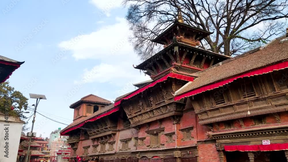 Ancient temples at Kathmandu Durbar Square in Nepal. Ancient temples at Kathmandu Durbar Square in Nepal.