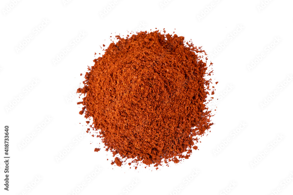 Tandoori Masala mix of spices heap isolated on white background. Spices and food ingredients. Tandoori Masala mix of spices heap isolated on white background. Spices and food ingredients.