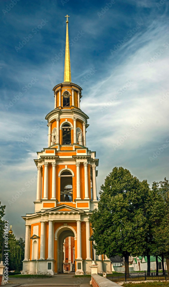 Bell tower in the Kremlin. City of Ryazan, Russia. Years of construction and reconstruction 1789 - 1840	
