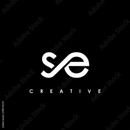 SE Letter Initial Logo Design Template Vector Illustration