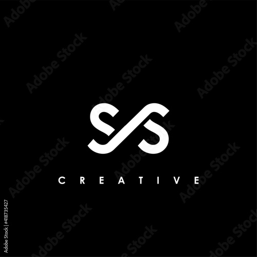 SS Letter Initial Logo Design Template Vector Illustration