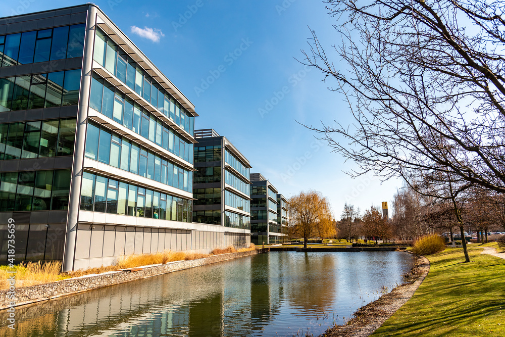 Obraz premium Empty office building in lockdown