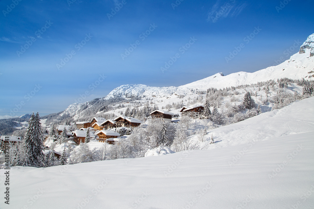 Fototapeta premium Montagne en hiver