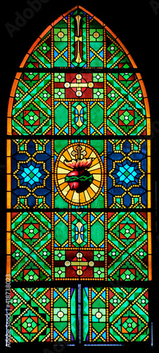 Sacred Heart of Jesus stain glass