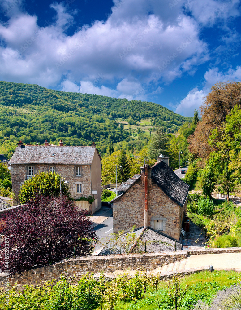 French village in nature