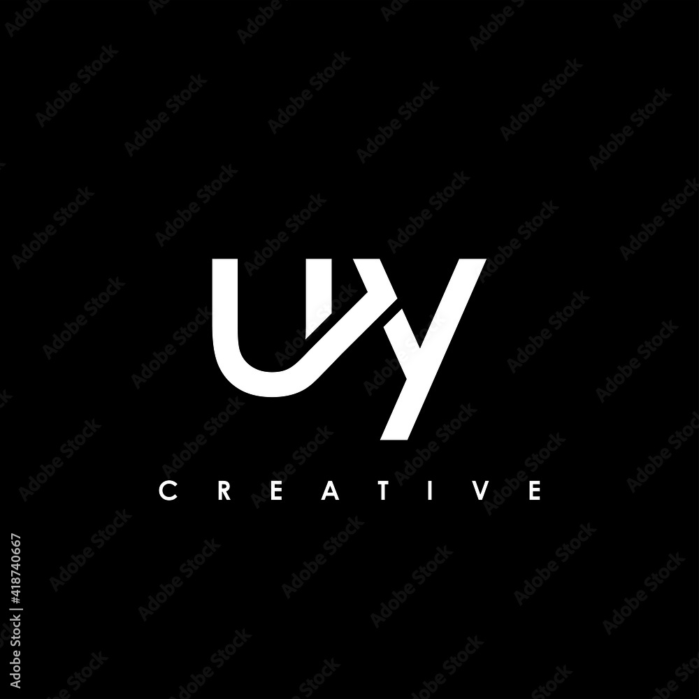 UY Letter Initial Logo Design Template Vector Illustration