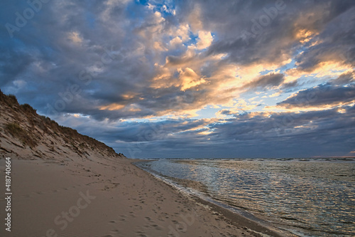 sunset at the beach