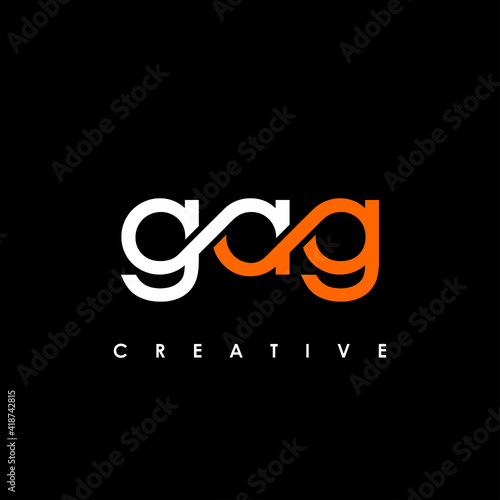GAG Letter Initial Logo Design Template Vector Illustration