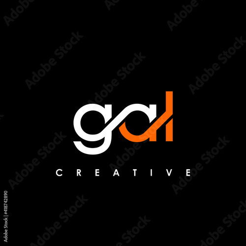 GAL Letter Initial Logo Design Template Vector Illustration photo