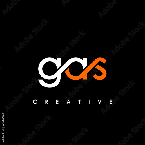 GAS Letter Initial Logo Design Template Vector Illustration