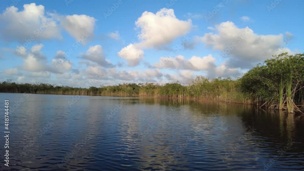 Nine Mile Pond afternoon cloudscape and reflections in Everglades National Park, Florida in winter. Nine Mile Pond afternoon cloudscape and reflections in Everglades National Park, Florida in winter.