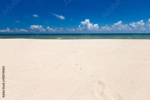 tropical sea under the blue sky. Sea landscape.