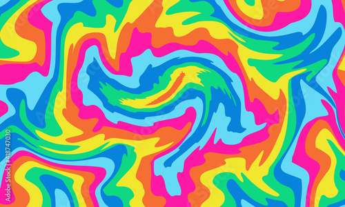 Groovy psychedelic background. Vector illustration.