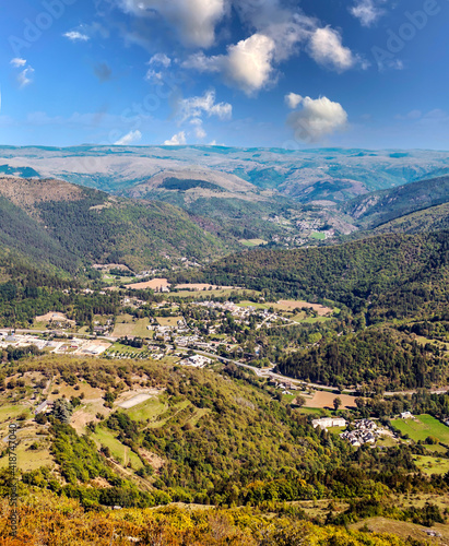 Village in the valley