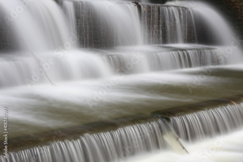 waterfall in the park,waterfall,