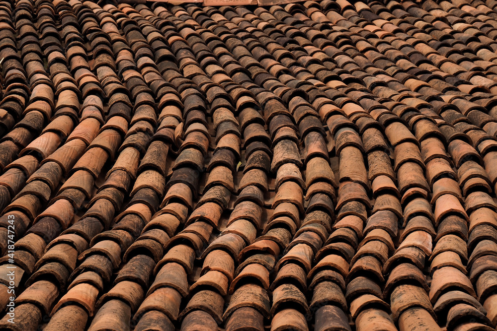 beautiful roof tiles pattern 