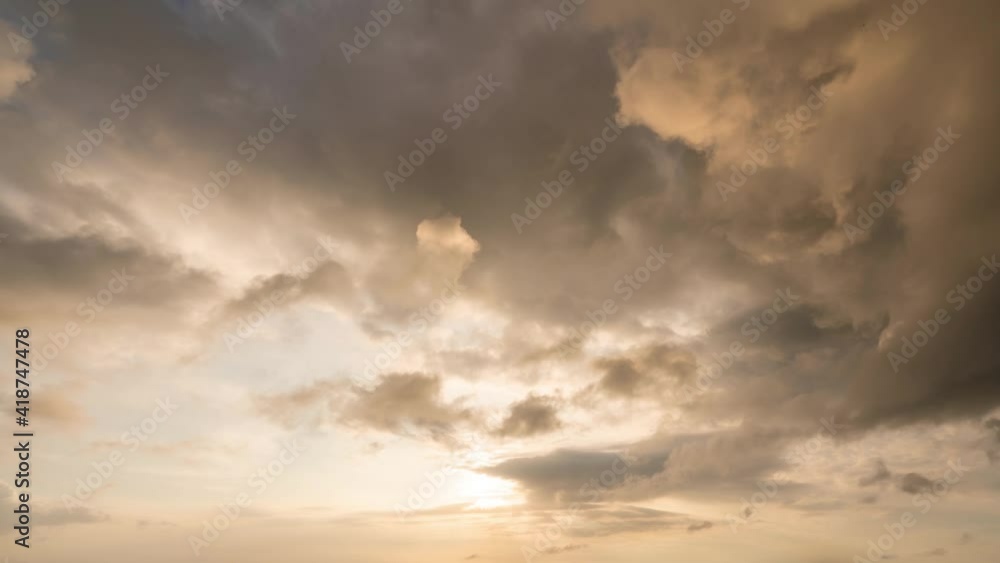 4K Timelapse of cloudy sky at sunset 4K Timelapse of cloudy sky at sunset