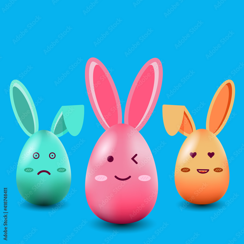 easter bunny with eggs easter bunny with eggs