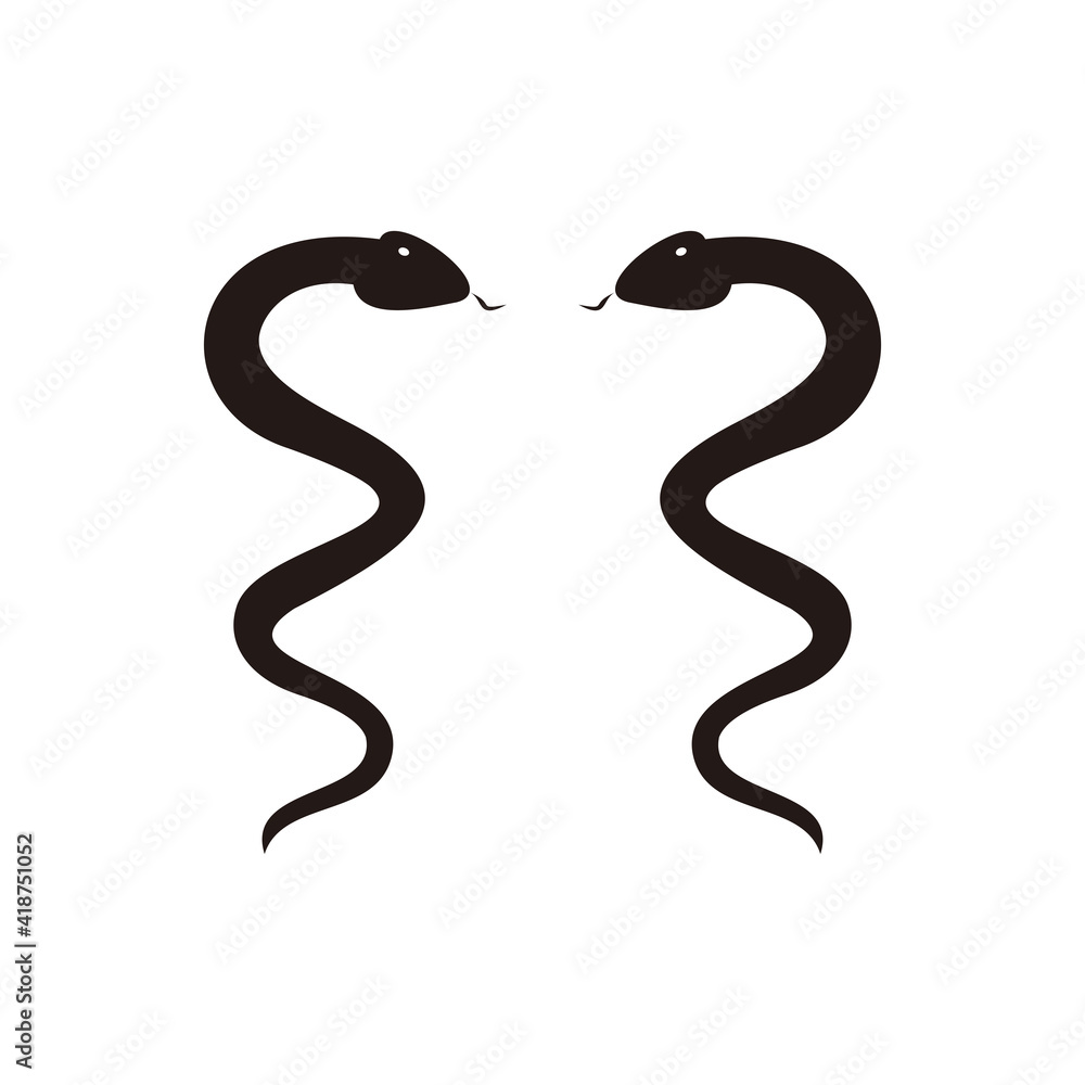 snake vector icon illustration sign snake vector icon illustration sign