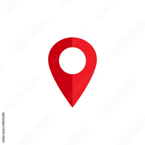 Location pin. Map pin flat design style modern icon, pointer minimal vector symbol, marker sign Free Download Location pin. Map pin flat design style modern icon, pointer minimal vector symbol, marker sign - GFXLoad