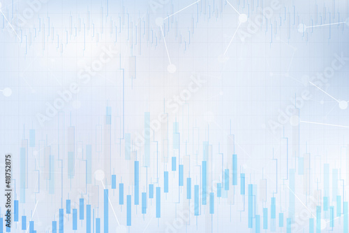 Candle stick graph chart of stock market investment trading, Bullish point, Bearish point. trend of graph vector design.