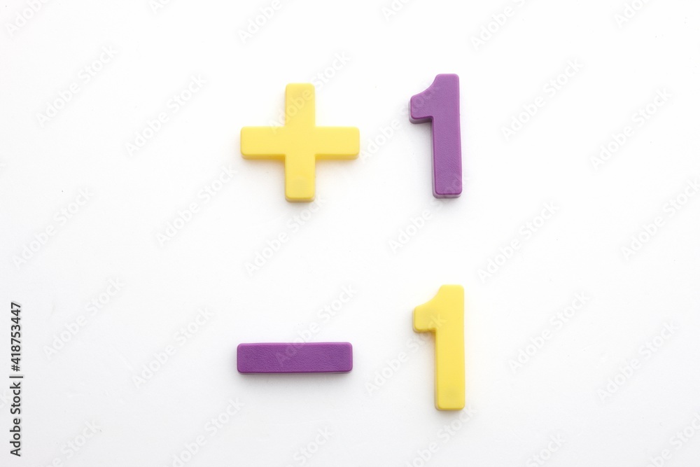 Obraz premium 블럭숫자놀이