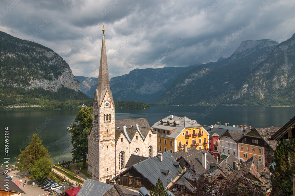 church in the mountains / Hallstatt, Austria