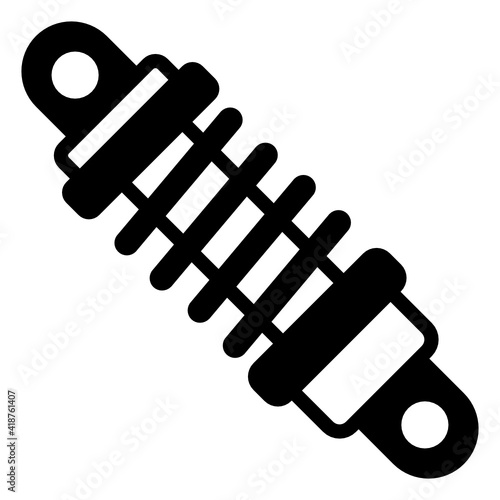 
Automobile shock absorber, shock coil vector download


