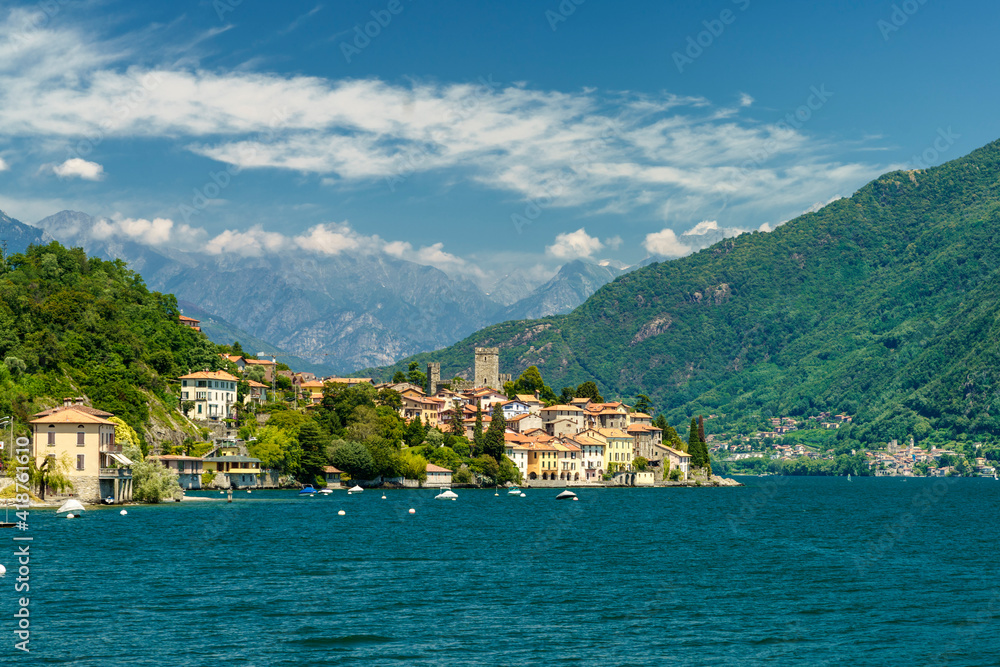 The lake of Como (Lario) at Menaggio, Italy
