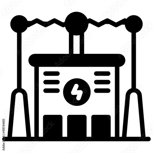 
A power substation icon, premium download

