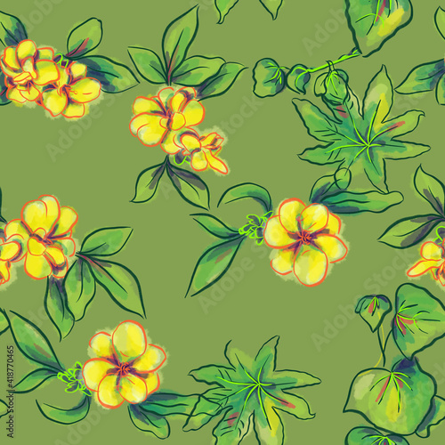 seamless floral background pattern 