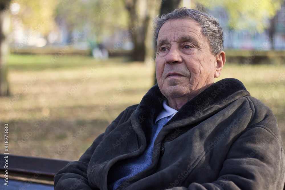 Portrait of senior man looking thoughtful Portrait of senior man looking thoughtful