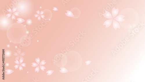 桜_バックグラウンド_ピンク_ベクター_綺麗_春_グラデーション beautiful_sakura_cherry blossom_abstract_background