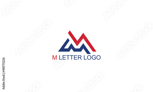 Colorful Premium  M  letter logo Design template