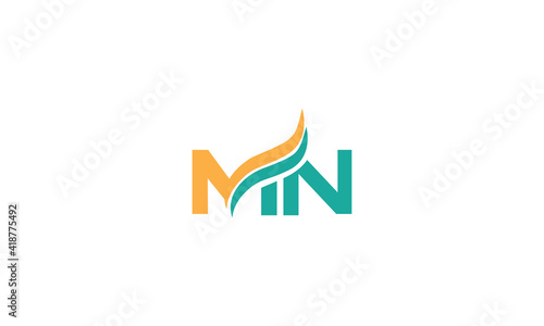 Colorful Premium  MN letter logo Design template