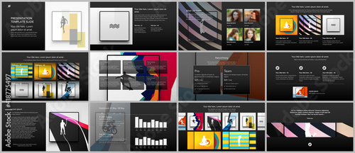 Vector templates for website design, presentations, portfolio. Templates for presentation slides, leaflet, brochure cover, report. Abstract colored sport backgrounds for sport event, fitness design.