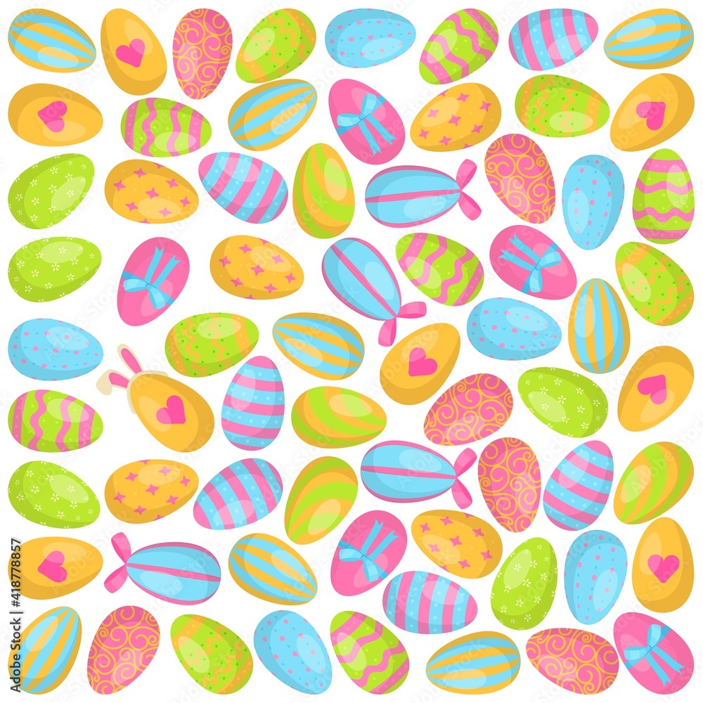Easter egg pattern. Vector illustration infinity pattern for eastern.Collecting a basket for consecration. Easter egg pattern. Vector illustration infinity pattern for eastern.Collecting a basket for consecration.