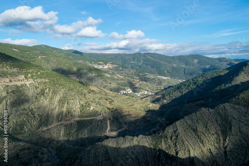 Views and landscape of Las Hurdes near the town of Casares De Las Hurdes. photo
